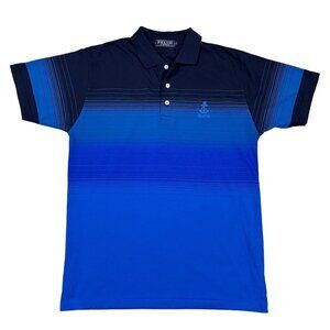 Pelini Firenze St. Kitts & Nevis Blue Polo Shirt Size Large